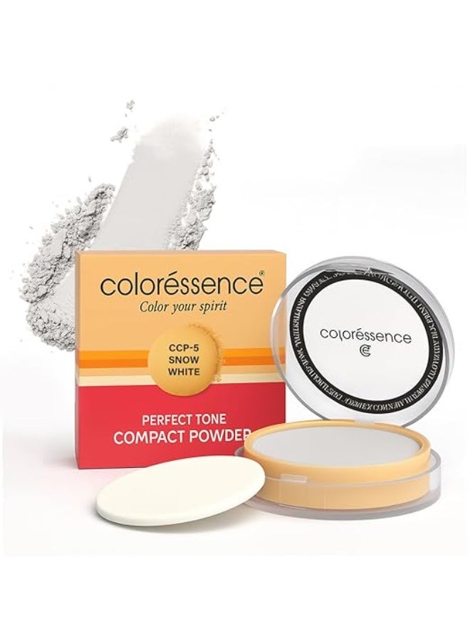 Coloressence Perfect Tone Matte Compact Powder for Women Setting Base Snow White, 10gm | | Lightweight | Oil Control | Waterproof - Image 3